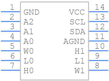 DS1807+ - Analog Devices - PCB symbol