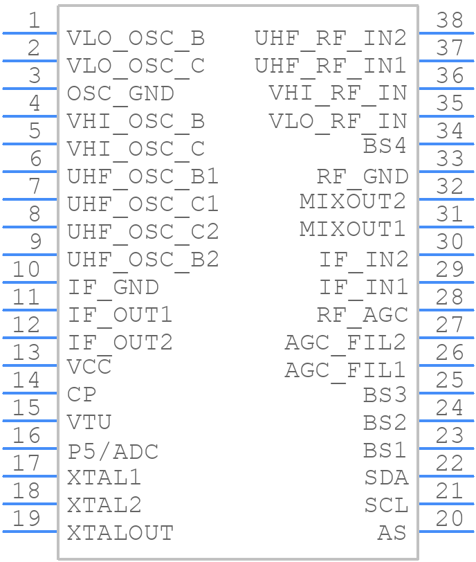 SN761664DBTR - Texas Instruments - PCB symbol