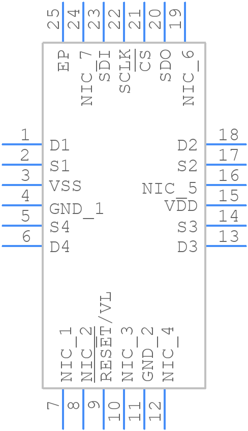 ADGS5412BCPZ-RL7 - Analog Devices - PCB symbol