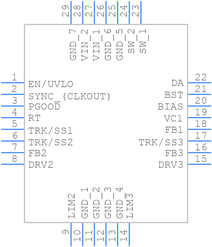 LT3694EUFD#PBF - Analog Devices - PCB symbol