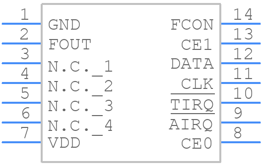 RTC-4574SA:B0 ROHS - Epson Timing - PCB symbol