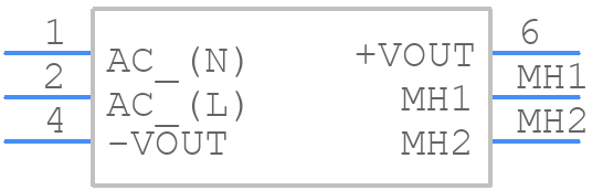 TMP 15124 - Traco Power - PCB symbol