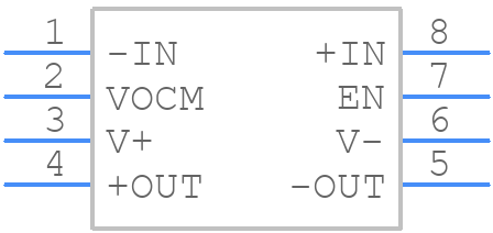 LMP8350MAX/NOPB - Texas Instruments - PCB symbol