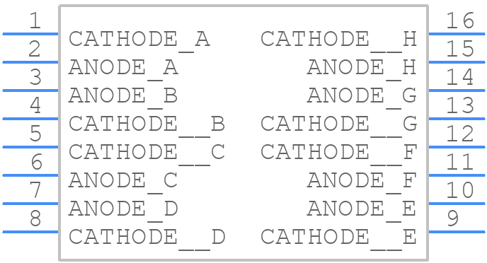 HLMP-2720 - Avago Technologies - PCB symbol