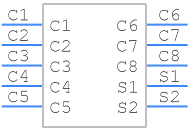 7334L2622F05001LF - Amphenol - PCB symbol