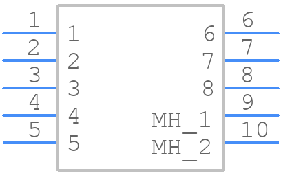 HR212-10RA-8SDL(74) - Hirose - PCB symbol
