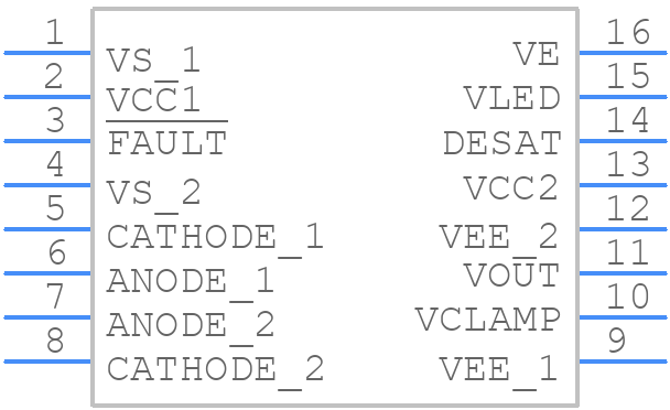 ACPL-332J-500E - Avago Technologies - PCB symbol
