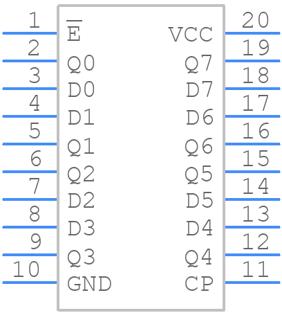 CD74HC377M - Texas Instruments - PCB symbol