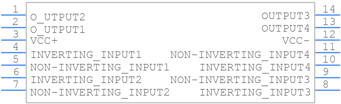 LM139ADT - STMicroelectronics - PCB symbol