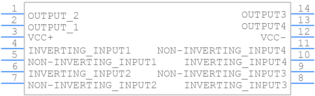 LM139AD - STMicroelectronics - PCB symbol