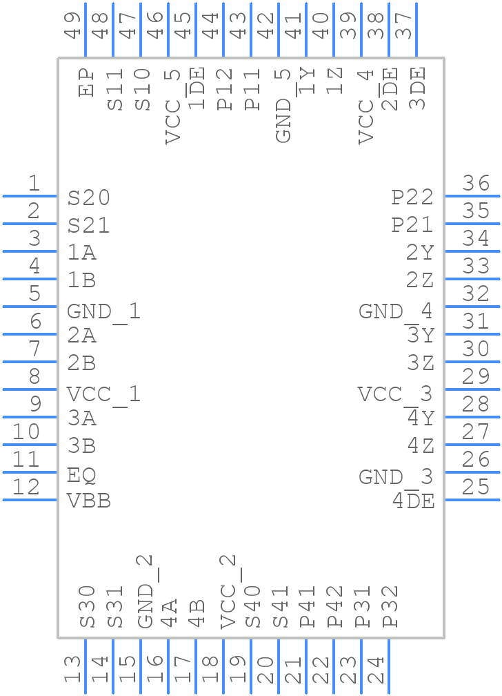 SN65LVCP404RGZT - Texas Instruments - PCB symbol