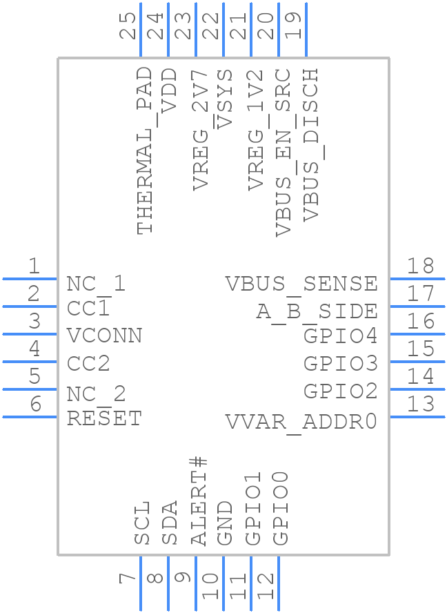 STUSB4700QTR - STMicroelectronics - PCB symbol
