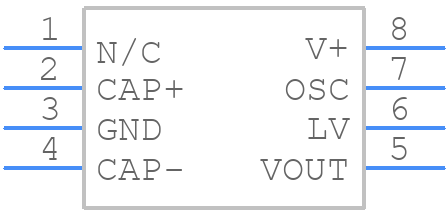 LMC7660IMX - Texas Instruments - PCB symbol