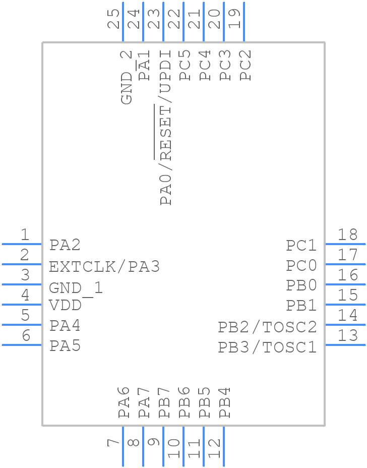 ATTINY417-MNR - Microchip - PCB symbol