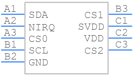 SX9310ICSTRT - SEMTECH - PCB symbol