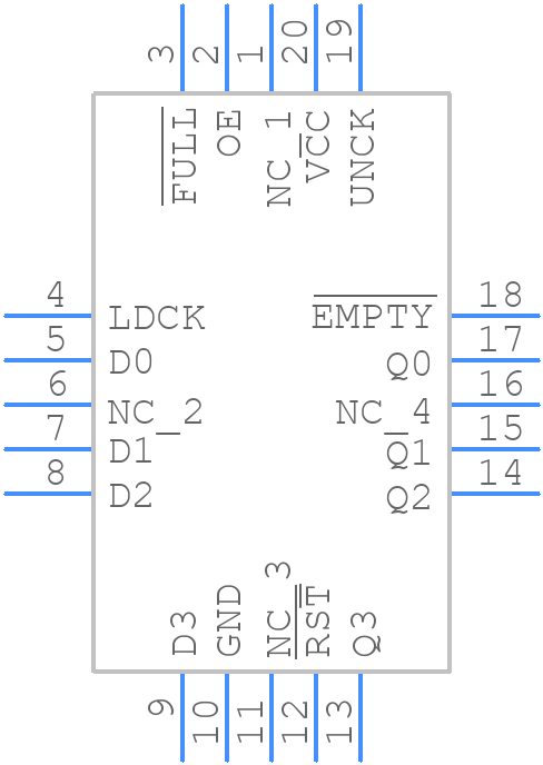 SN74ALS232BFN - Texas Instruments - PCB symbol