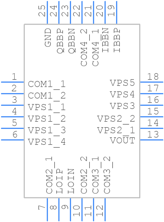 ADL5371ACPZ-R7 - Analog Devices - PCB symbol