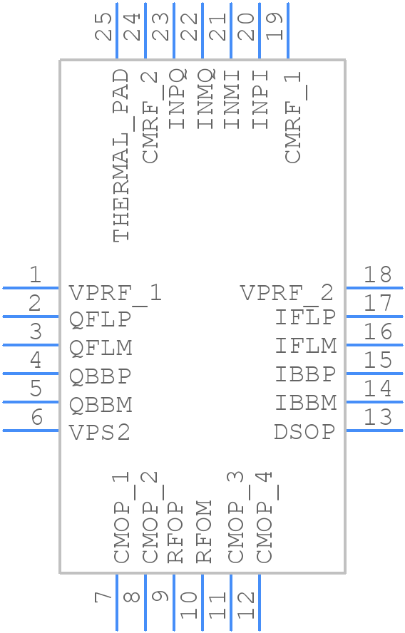 ADL5390ACPZ-REEL7 - Analog Devices - PCB symbol