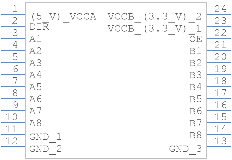 SN74LVC4245ADWRE4 - Texas Instruments - PCB symbol
