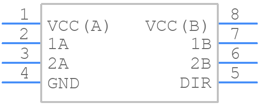 74LVCH2T45GS,115 - Nexperia - PCB symbol