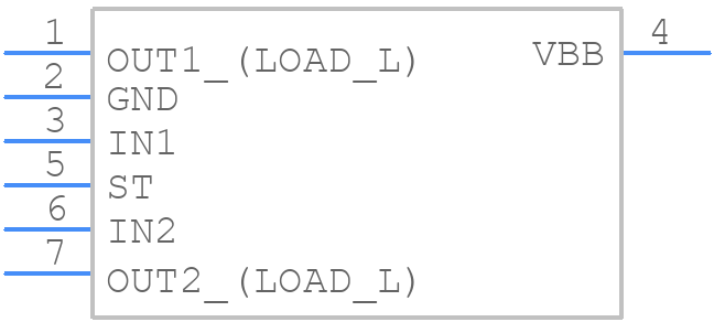 BTS621L1 E3128A - Infineon - PCB symbol