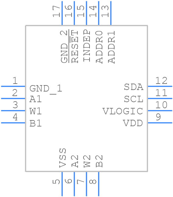 AD5142ABCPZ100-RL7 - Analog Devices - PCB symbol