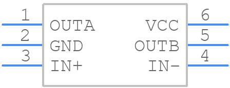 MAX6459UTA+T - Analog Devices - PCB symbol