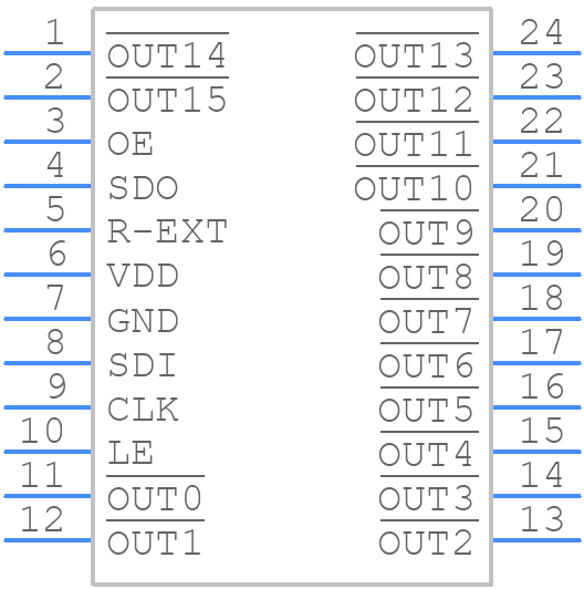 mbi5026gn - Macroblock - PCB symbol