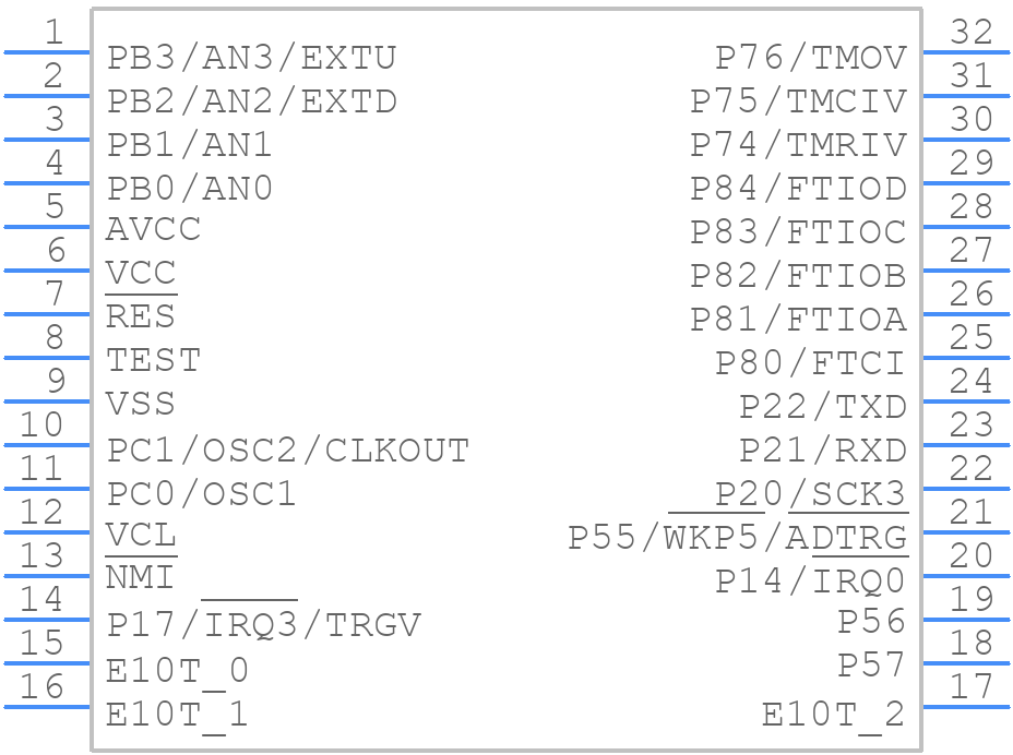 DF36902GTPAFV - Renesas Electronics - PCB symbol