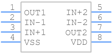 NJU7032M - New Japan Radio - PCB symbol