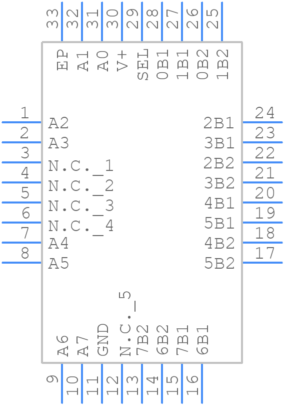 MAX4890EETJ+ - Analog Devices - PCB symbol