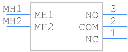 MS13ASW30 - NKK Switches - PCB symbol