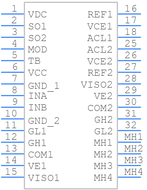 2SC0535T2A1-33 - Power Integrations - PCB symbol