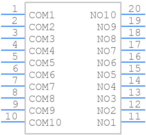 218-10LPSTJ - CTS - PCB symbol