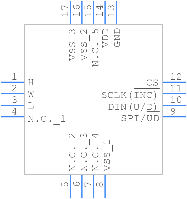 MAX5481ETE+ - Analog Devices - PCB symbol