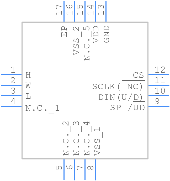 MAX5481ETE+T - Analog Devices - PCB symbol