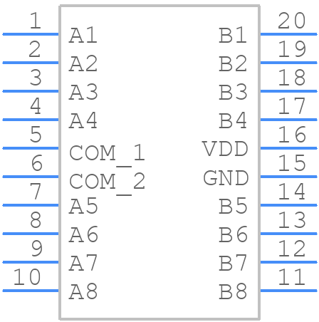 SI8380P-IUR - Silicon Labs - PCB symbol