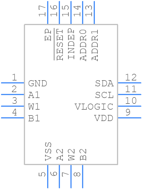 AD5122ABCPZ10-RL7 - Analog Devices - PCB symbol