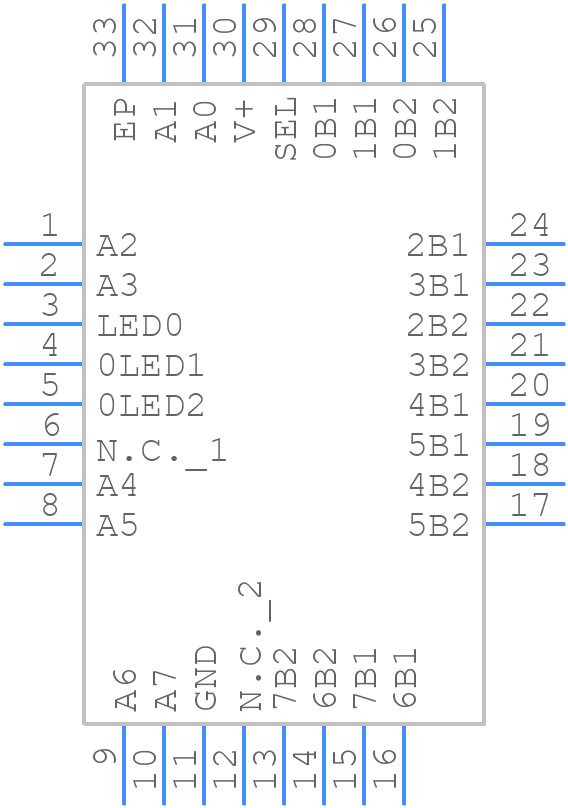 MAX4891ETJ+ - Analog Devices - PCB symbol