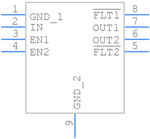 TPS2060CDGNR - Texas Instruments - PCB symbol