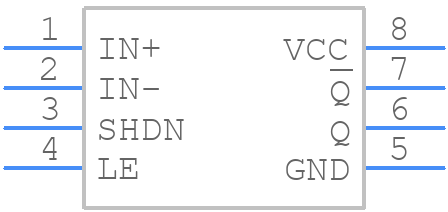 MAX961ESA+ - Analog Devices - PCB symbol