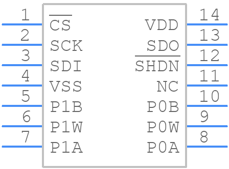 MCP4231T-103E/SL - Microchip - PCB symbol