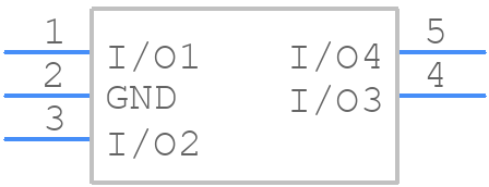 RCLAMP7534P.TNT - SEMTECH - PCB symbol