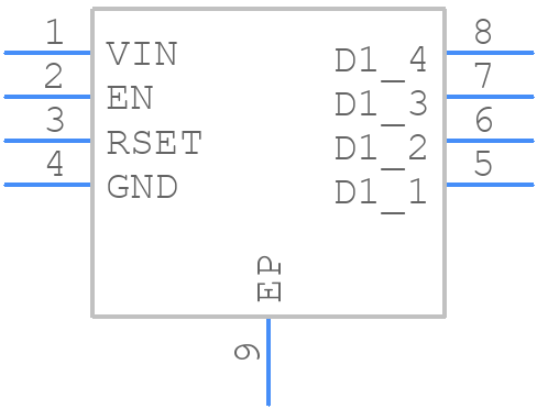 MIC4802YME - Microchip - PCB symbol