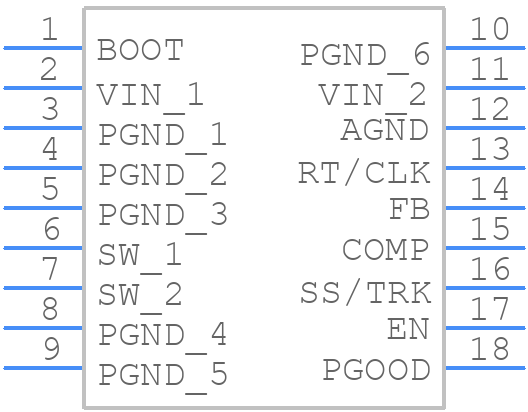 TPS54424RNVR - Texas Instruments - PCB symbol