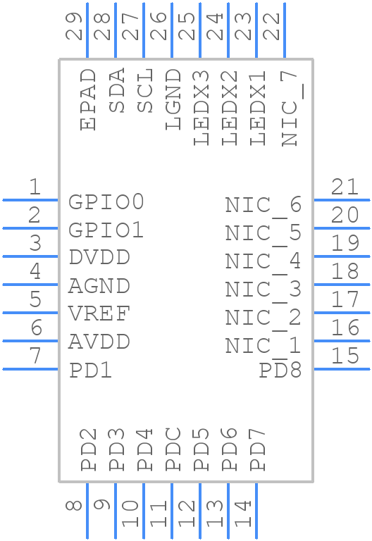 ADPD105BCPZ - Analog Devices - PCB symbol