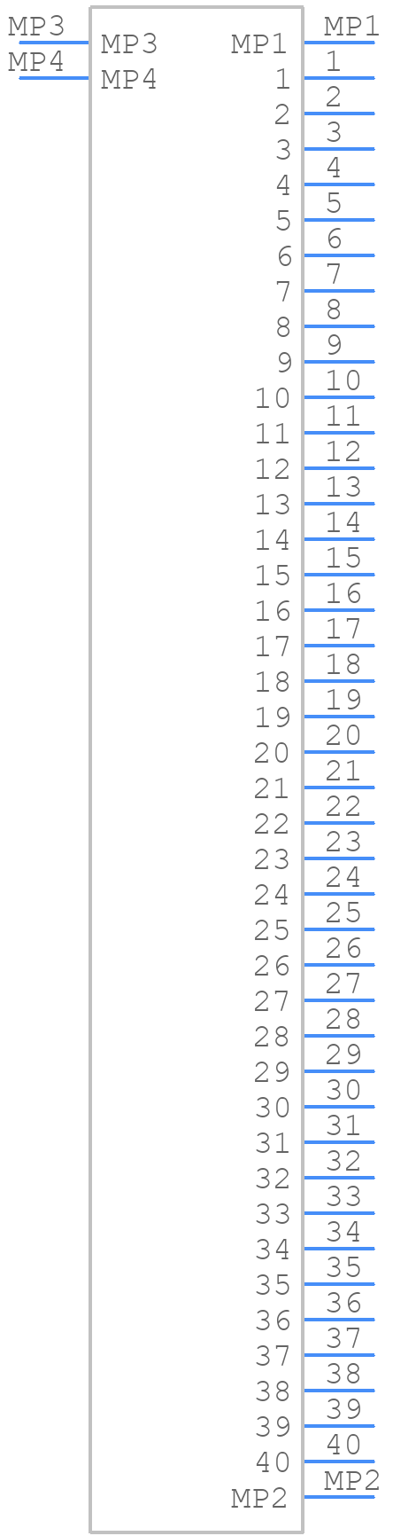 20535-040E-02 - I-Pex - PCB symbol