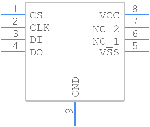 93C56BT-I/MC - Microchip - PCB symbol