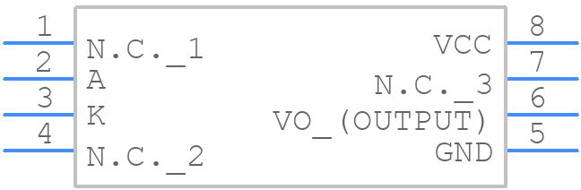 TLP350(TP1,F) - Toshiba - PCB symbol