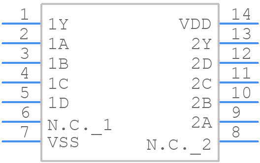 HEF4082BT,653 - Nexperia - PCB symbol